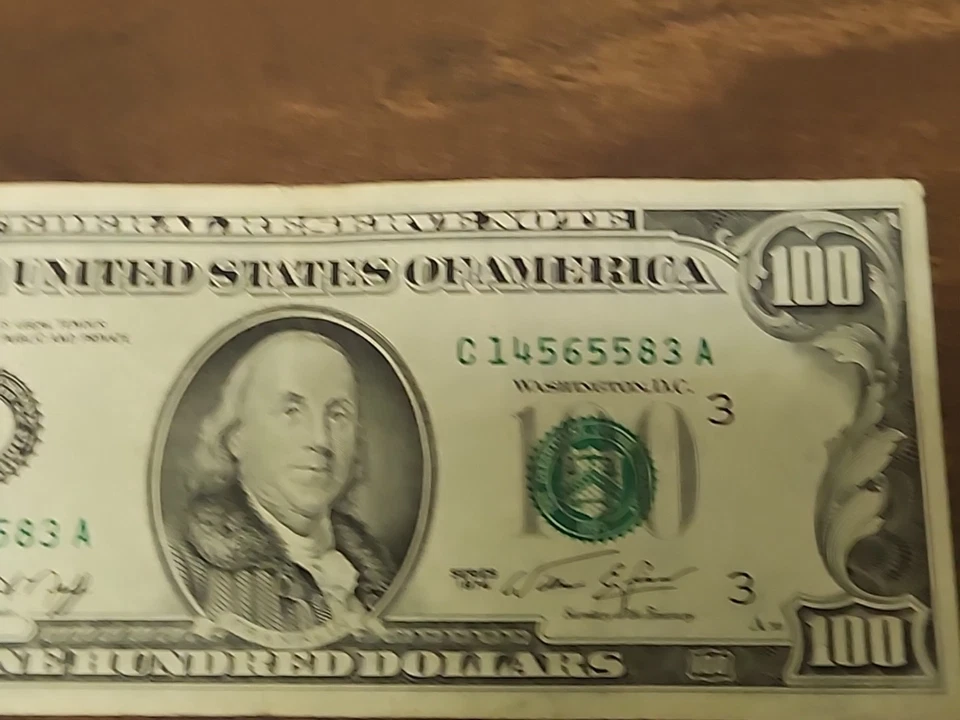 Series 1974 $100 Bill * PHILADELPHIA * C 14565583 A - Image 4 of 4