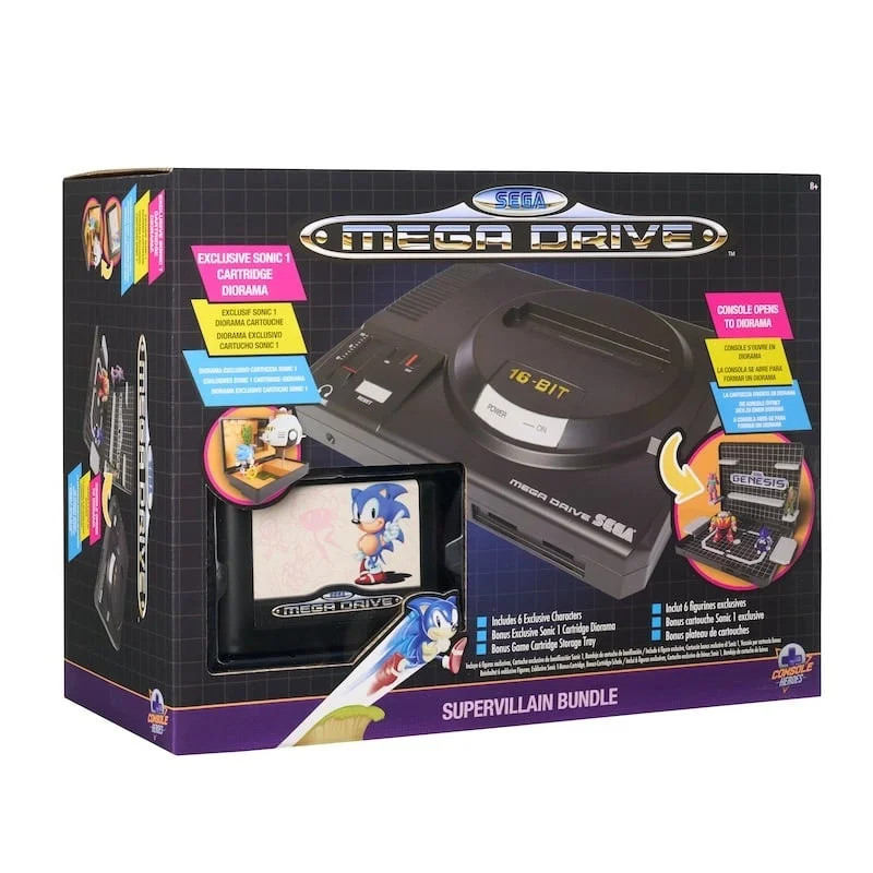 Figurine Mega Drive Console Boss Sonic 1 id&eacute;e cadeau id&eacute;ale retrogaming