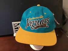 Jacksonville Jaguars DREW PEARSON Vintage Men’s Snapback Hat Logo Green Yellow