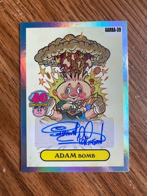 2025 Topps Garbage Pail Kids 40th Adam Bomb GARBA-39 Auto Homage to Garbahj