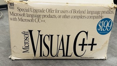 Microsoft Visual C++ 1.0 Professional Edition (20x) Disks (11x) User Guides