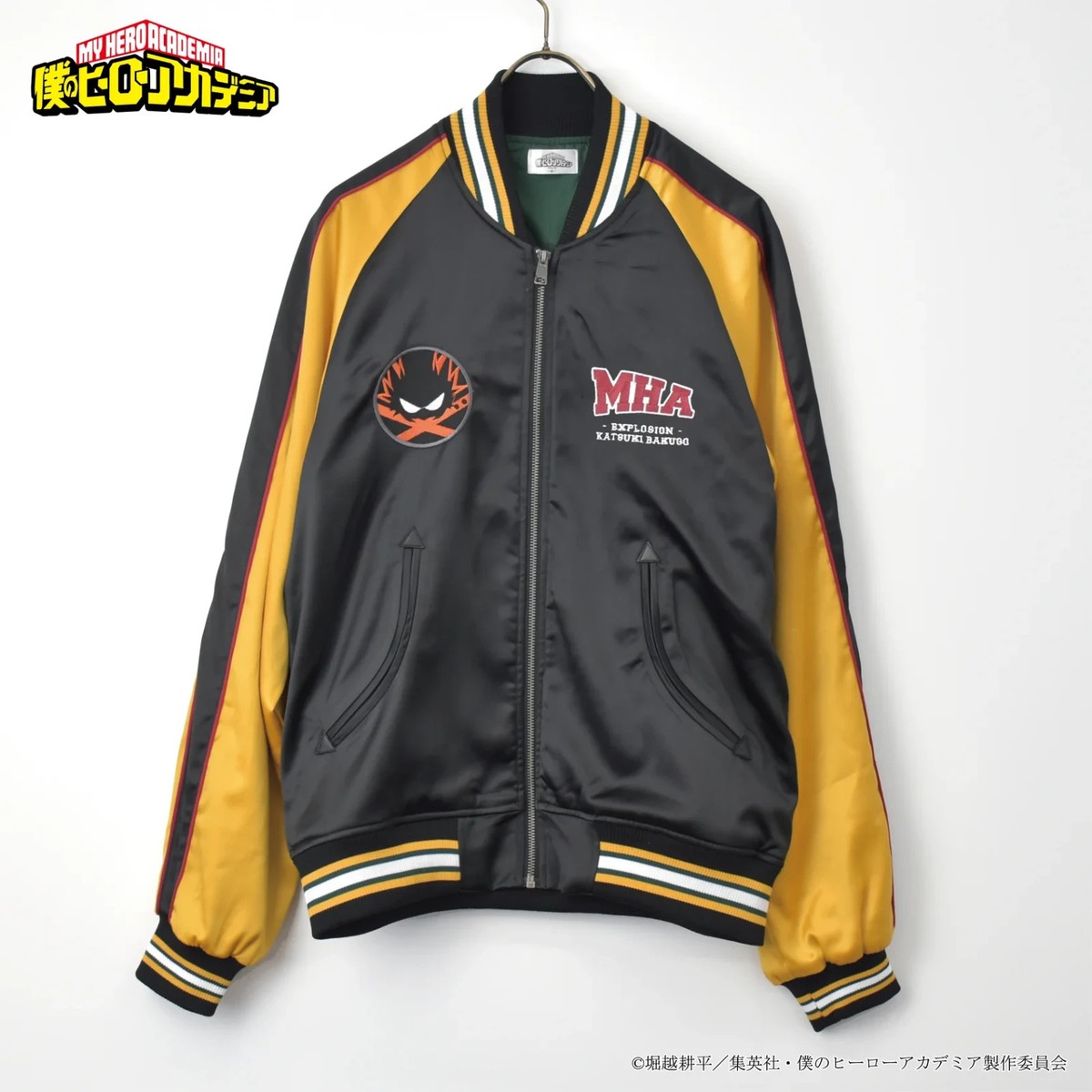 My Hero Academia Katsuki Bakugo Satin Jacket Embroidery XL Unisex
