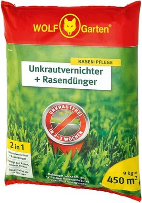 WOLF-Garten SQ 450 2-in-1 Unkrautvernichter und Rasendünger 1kg-9kg
