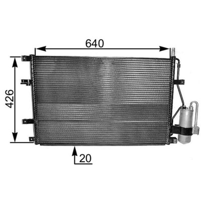 Kondensator Klimaanlage MAHLE AC 227 000S für Volvo 850 S70 V70 I