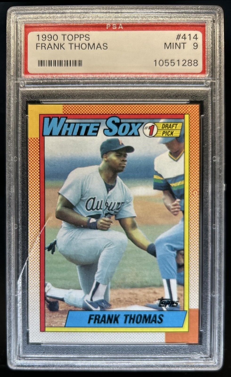 1990 Topps Frank Thomas - Debut #414 White Sox PSA 9