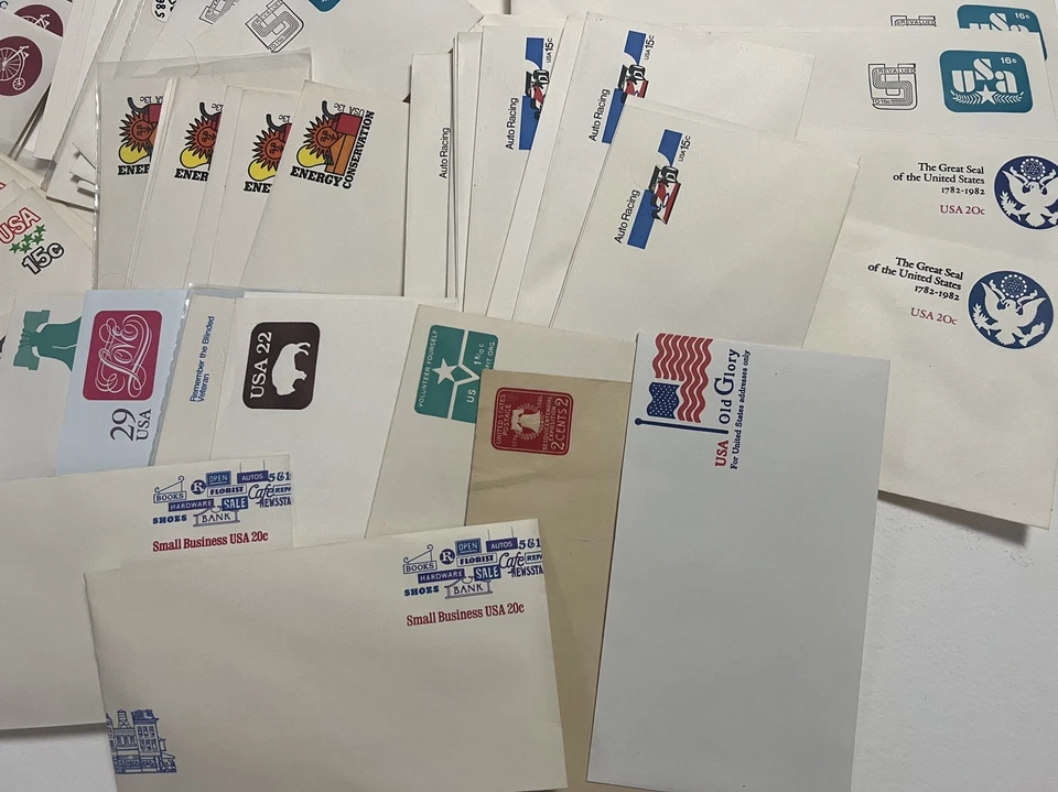 U.S. Random Lot of 114 Printed Stamp Envelopes-Never Used/Never Canceled MNH - Image 4 of 4