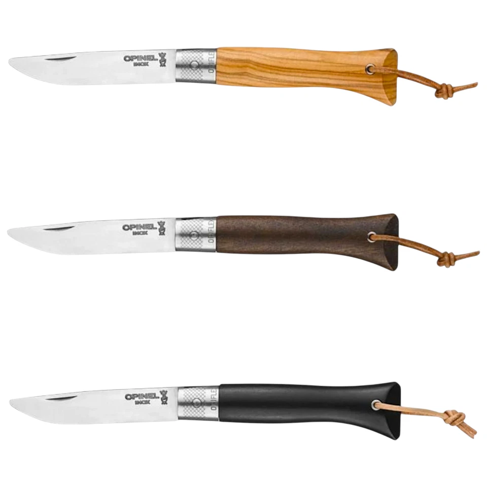 Opinel néo6 Opiflex Taschenmesser Olivenholz, Nussbaum & Ebenholz Made in France