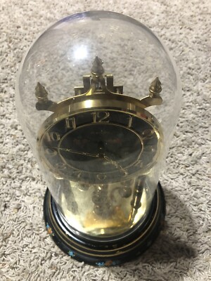 Kundo kieninger & Obergfell Black Face Clock w/ Plastic Cover (Made in Germany)