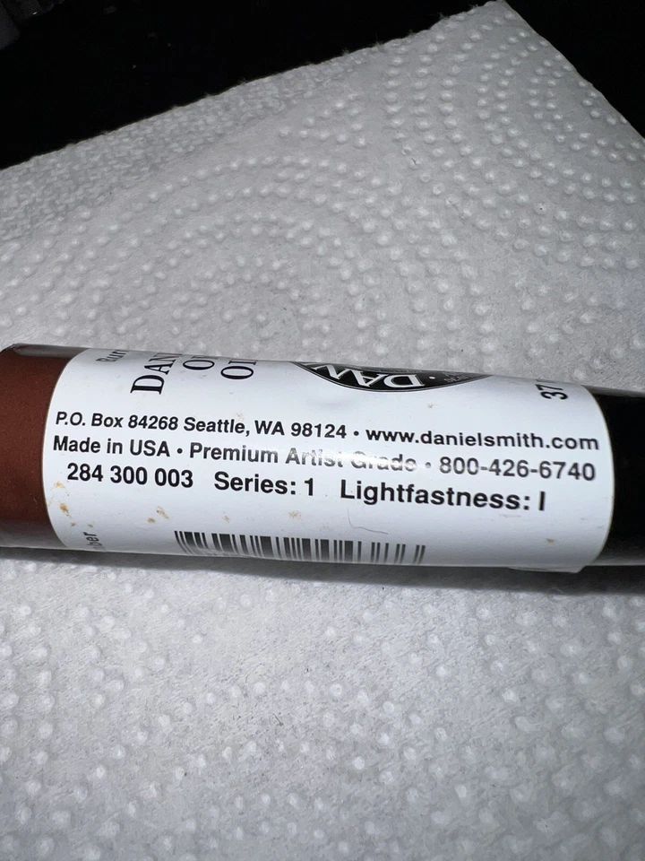 DANIEL SMITH Original Oil Color Paint 37 ML 1.25 fl oz Tube Burnt Umber - Image 2 of 4