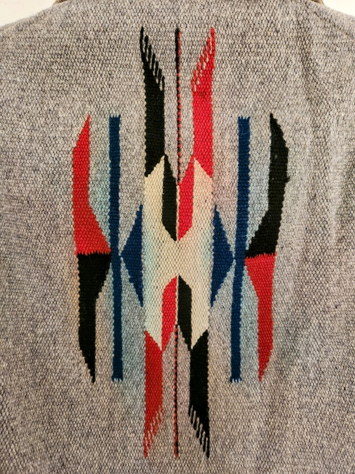 VINTAGE LA Aztec Chimayo Blanket Jacket Vintage 1940'… Gem