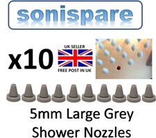 10 x LARGE shower Head Rubber silicon nozzle nipple replacement water 5mm hole