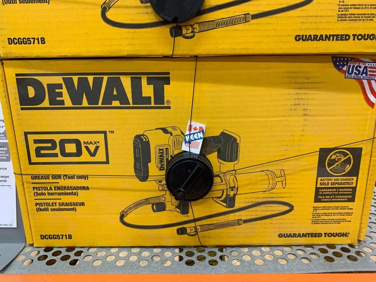 DEWALT CANADA 20V Max Cordless Grease Gun Tool Only eBay