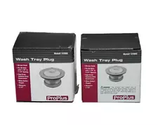 (2) Proplus Wash Tray Plug Strainer with Stopper Chrome Stainless Steel 122083