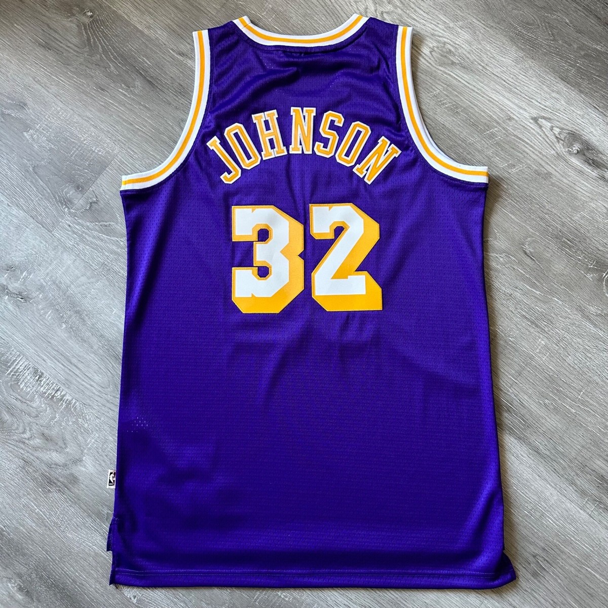 レア！ADIDAS製 MAGIC JOHNSON LAKERS JERSEY 100% Authentic Magic Johnson Vintage Adidas Lakers Jersey