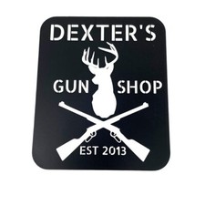Dexter New Blood 'Dexter's Gun Shop' Wall Sign - Perfect for Fans of the TV Show