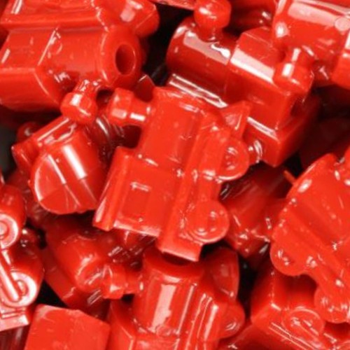 10x Train Shaped Pony Beads ideal for personalised dummy clips Bracelets - Picture 8 of 19