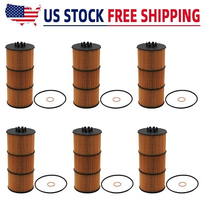 6- LF17511 Oil Filters Fit For Freightliner DD13 DD15 DD16 Cascadia 