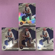 (4) 2022 Panini Mosaic DP Malik Willis #89 RC-SILVER & BASE LOT TITANS FB1