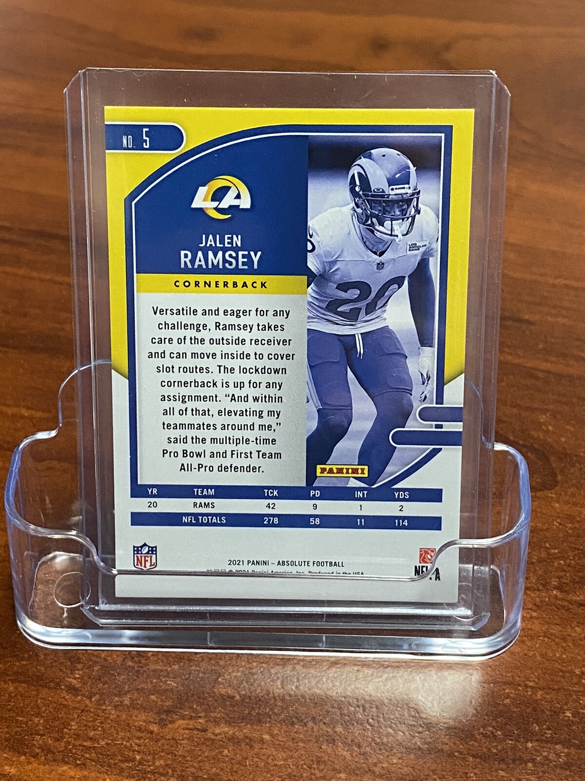 JALEN RAMSEY 2021 Panini Absolute Football Green Parallel 18/25 RARE LA  Rams | eBay