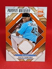 2020 Elite Extra Edition Prospect Materials Orange #PM-SS Sixto Sanchez 152/199