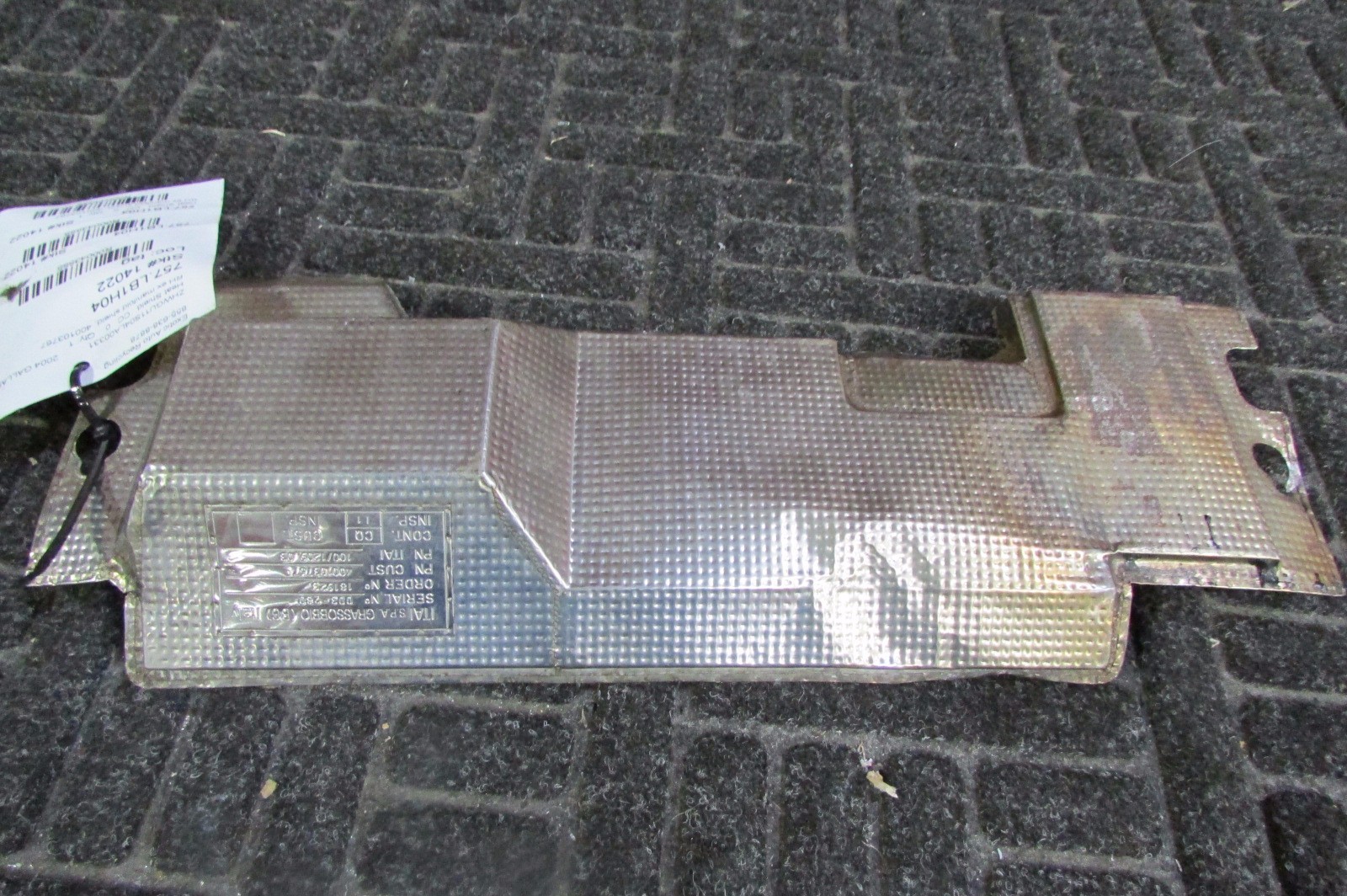 Lamborghini Gallardo, LH, Exhaust Manifold Heat Shield, Used, P/N 400103767