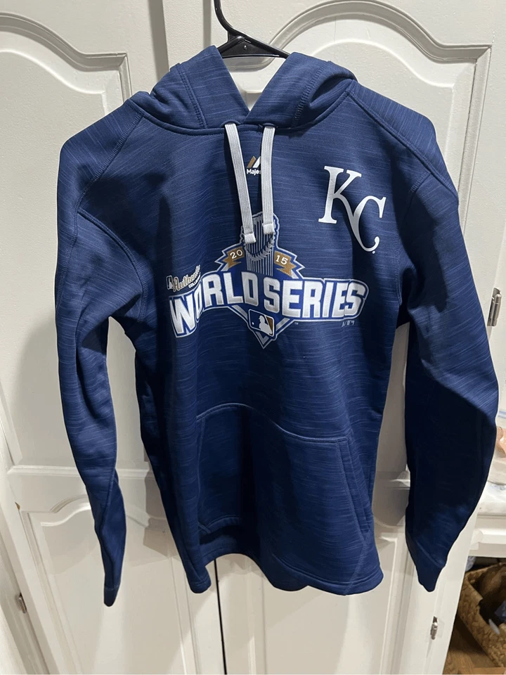 Sudadera Majestic Kansas City Royals 2015 Serie Mundial Thermabase Talla S Foto 3 de 4