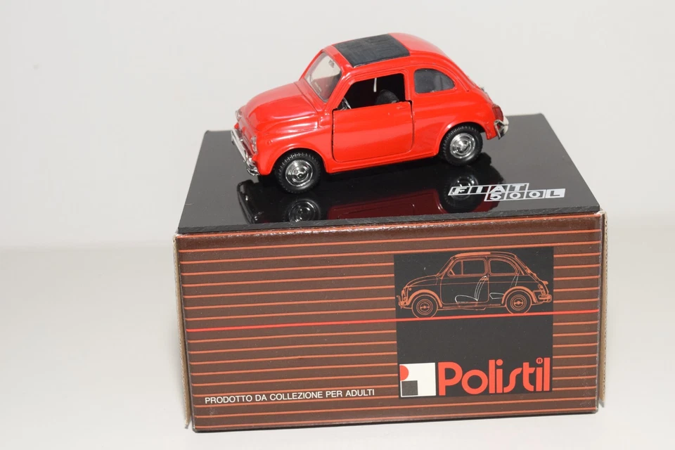 A69 1:25 POLISTIL S-599 S599 FIAT 500L 500 L ROJO SIN USAR, EN CAJA + LIBRO Foto 2 de 4