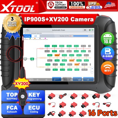 XTOOL IP900S Car Bidirectional Scanner Topology IMMO Programming FCA Autoauth
