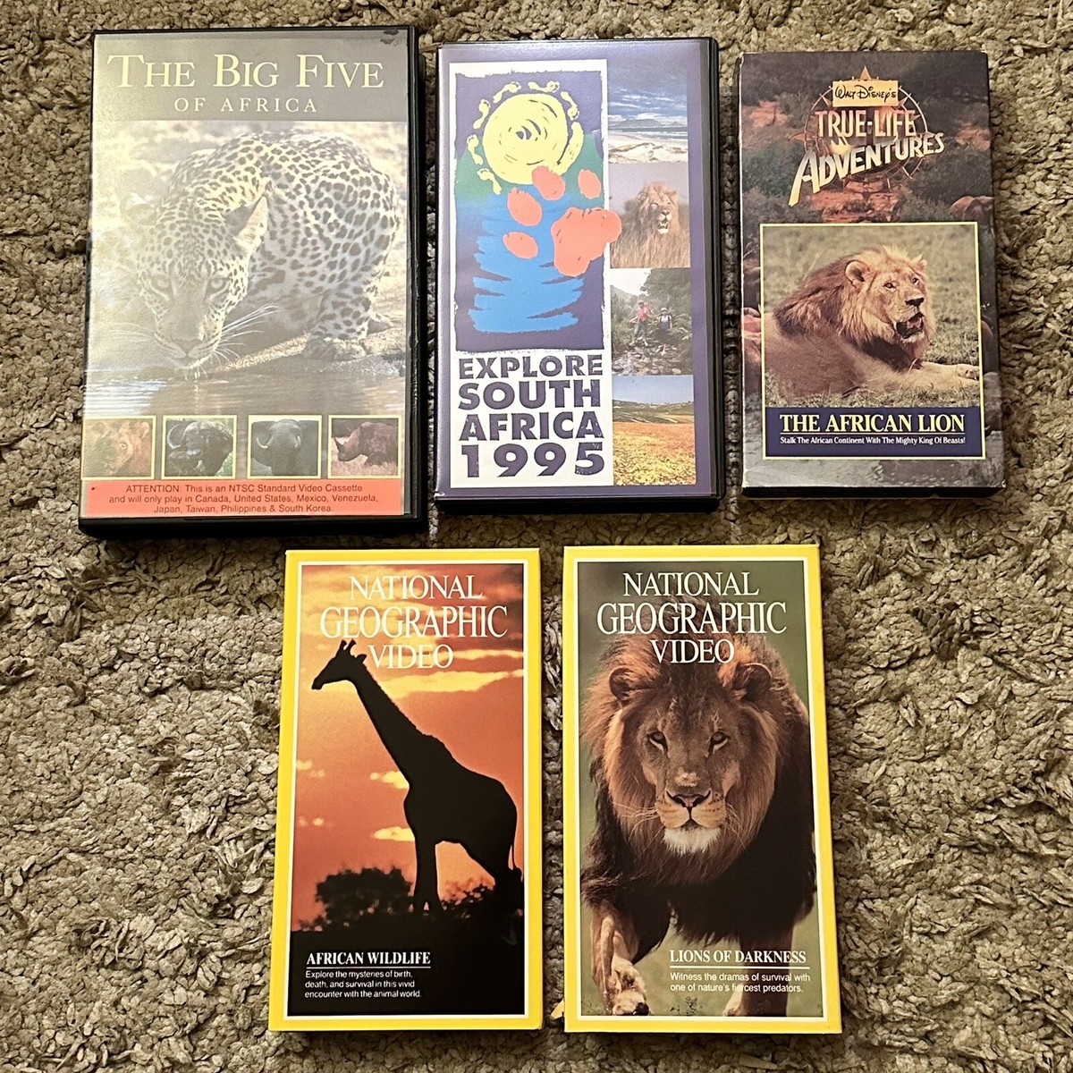 その他 Gardens of South Africa [VHS] Lot Of 5 VHS Tapes - African Wildlife, Lions, Big Five Of Africa