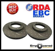 DIMPLED & SLOTTED FRONT DISC BRAKE ROTORS FOR BMW Z3 E85 ROADSTER 2.8I 24V 1996-