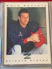 MARK WOHLERS AUTOGRAPHED SIGNED 1997 SCORE CARD ATLANTA BRAVES COA