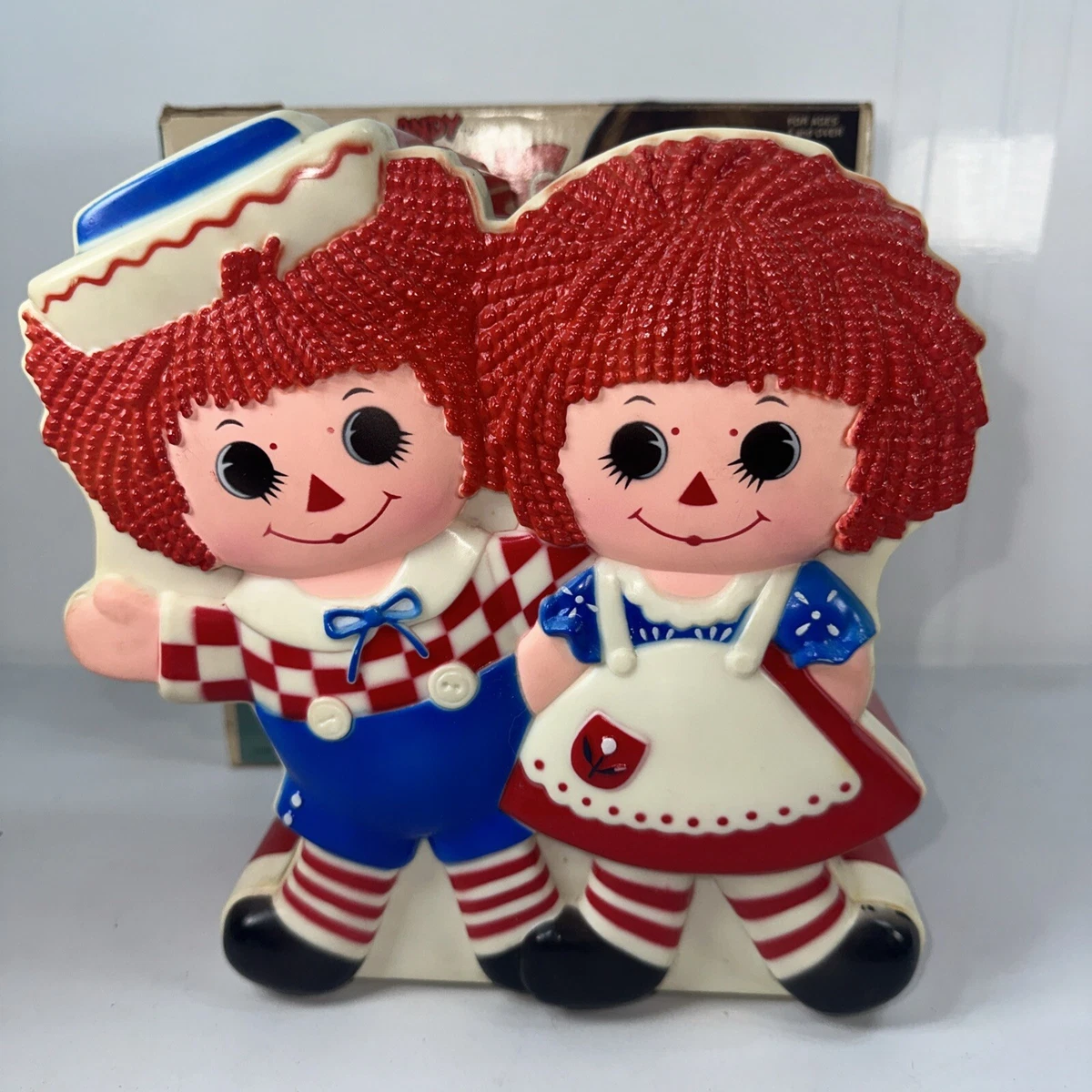 Raggedy D's Miniatures Ann and Andy Bank Indiana Collectible