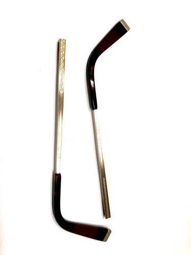 Authentic Temple Replacement PARTS Ellen Degeneres ED502 Gold Tort EV69