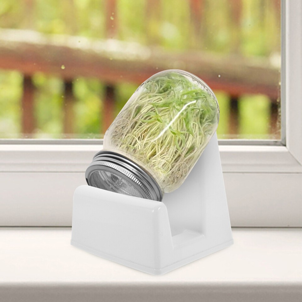 2pcs Sprouting Stand Mason Jars Canning Jars Holder Reusable Sprouting