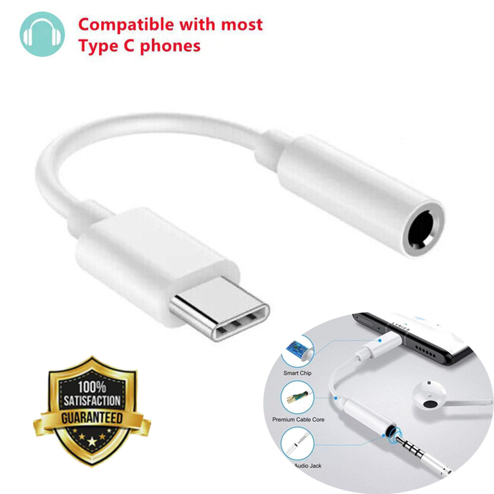 For iPhone 15/Android Phone Type C USB-C to 3.5mm AUX Headphone
