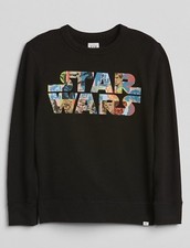 Gap Kids Boys Sweatshirt Star Wars Color Black Size XL New