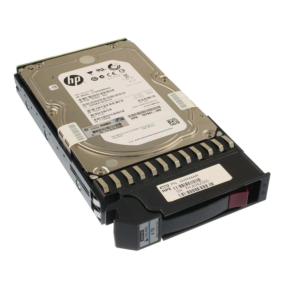 HP SAS-Festplatte 4TB 7,2k SAS 6G FIPS SED LFF - 757350-001 G0M44AR RENEW