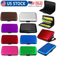 Women Men Card Wallet Business ID Card Case Holder Purse Protable RFID Blocking