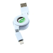 For iPhone 11 12 13 14 Plus Pro Max USB Cable Retractable Charger Power Cord