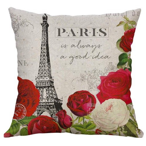 Funda de almohada vintage de la Torre Eiffel de 18 x 18 funda de almohada funda de cojín - Imagen 23 de 30