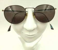 Vintage Lamy X724 Bronze Metal Oval Sunglasses FRAMES ONLY