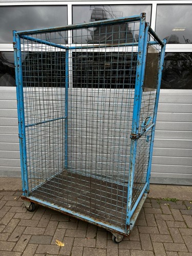 Mesh Trolley Wheeled Container Transport Trolley approx. 75x120x180 cm with Wheels