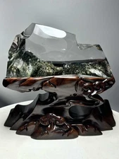 3.57LB Natural garden crystal freeform quartz specimen energy healing+stand