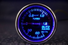Blitz Mechanical Racing Boost Gauge Led 60mm Black Jdm Used