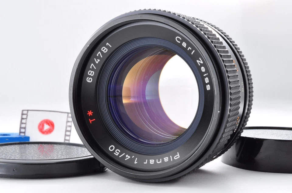 Objectif standard Contax Carl Zeiss Planar T* 50 mm F/1,4 MMJ #6874781 CY du ... - Photo 1/4