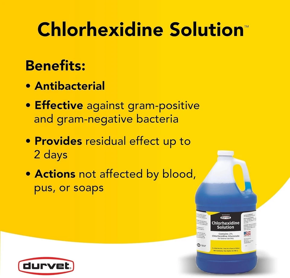 Clorhexidina 2% para caballos y perros, un galón Foto 3 de 4