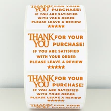 Thank you sticker , please leave a 5 star review STICKERS ENVELOPE SEALS