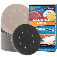 Schleifpapier 125Mm Klett Nass Trocken 81 StüCk 8 Loch Siliciumcarbid