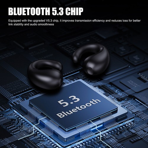 Bluetooth 5.3 Earbuds Sport Headset Earphones Wireless Open Ear Clip Headphones - Picture 9 of 19