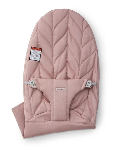 Dusty Pink Cotton Seat Cover for Bouncer Petal Quilt Replacement Fabric Seat - product listing photo